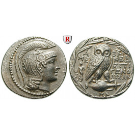 Attika, Athen, Tetradrachme 165-142 v.Chr., vz/vz+