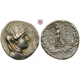 Phönizien, Arados, Tetradrachme Jahr 128 = 132-131 v.Chr., ss-vz