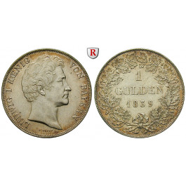 Bayern, Königreich, Ludwig I., Gulden 1839, vz
