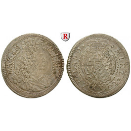 Bayern, Herzogtum, Maximilian II. Emanuel, 15 Kreuzer 1702, ss-vz