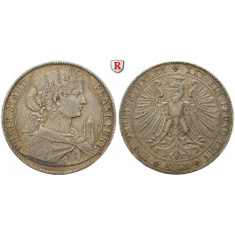 Frankfurt, Stadt, Vereinstaler 1858, ss