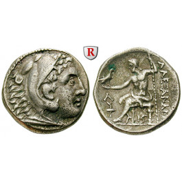 Makedonien, Königreich, Alexander III. der Grosse, Tetradrachme 315-294 v. Chr., ss-vz