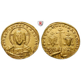 Byzanz, Constantinus VII. und Romanus II., Solidus 950-955, vz