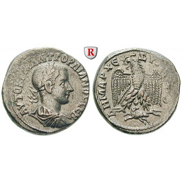 Römische Provinzialprägungen, Seleukis und Pieria, Antiocheia am Orontes, Gordianus III., Tetradrachme 242-244, ss-vz