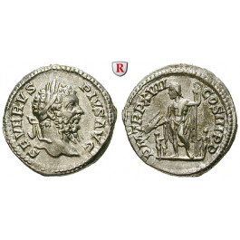 Römische Kaiserzeit, Septimius Severus, Denar 209, vz+