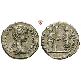 Römische Kaiserzeit, Geta, Caesar, Denar 198-200, ss-vz