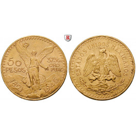 Mexiko, Vereinigte Staaten, 50 Pesos 1945, 37,5 g fein, vz