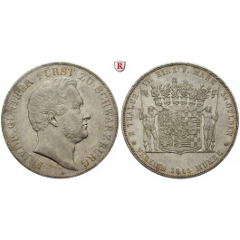 Schwarzburg, Rudolstadt, Friedrich Günther, Vereinsdoppeltaler 1845, f.vz