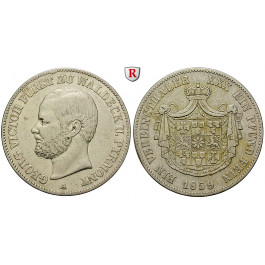 Waldeck, Fürstentum, Georg Victor, Vereinstaler 1859, ss