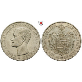 Sachsen, Sachsen-Weimar-Eisenach, Carl Alexander, Vereinstaler 1866, ss-vz