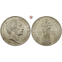 Bayern, Königreich, Maximilian II., Doppelgulden 1855, vz+