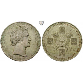 Bayern, Königreich, Ludwig I., Geschichtstaler 1829, f.vz