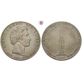 Bayern, Königreich, Ludwig I., Geschichtstaler 1834, ss+