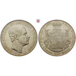 Sachsen, Sachsen-Altenburg, Georg, Vereinsdoppeltaler 1852, ss+/f.vz