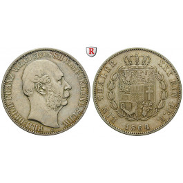 Mecklenburg, Mecklenburg-Schwerin, Friedrich Franz II., Taler 1864, ss+