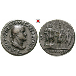 Römische Kaiserzeit, Galba, Sesterz 68-69, ss+/ss