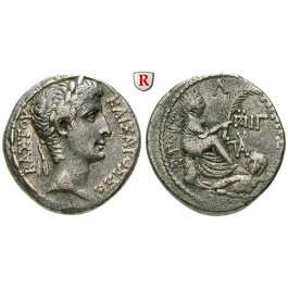 Römische Provinzialprägungen, Seleukis und Pieria, Antiocheia am Orontes, Augustus, Tetradrachme Jahr 30 = 2-1 v.Chr., ss-vz