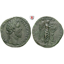Römische Kaiserzeit, Commodus, Sesterz 186, ss-vz/ss