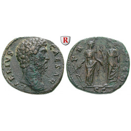 Römische Kaiserzeit, Aelius, Caesar, As 137, ss+