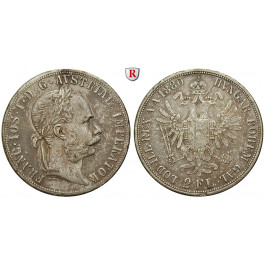 Österreich, Kaiserreich, Franz Joseph I., Doppelgulden 1880, ss