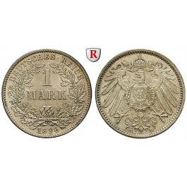 Deutsches Kaiserreich, 1 Mark 1896, D, vz+, J. 17
