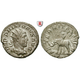 Römische Kaiserzeit, Philippus I., Antoninian, vz/ss