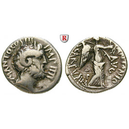 Römische Republik, Marcus Antonius, Denar 31 v.Chr., ss
