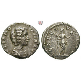 Römische Kaiserzeit, Julia Domna, Frau des Septimius Severus, Denar 216, ss