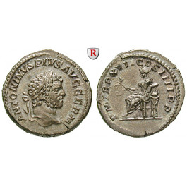 Römische Kaiserzeit, Caracalla, Denar 214, f.vz