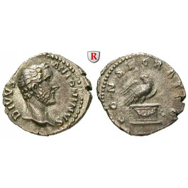Römische Kaiserzeit, Antoninus Pius, Denar nach 161, ss-vz