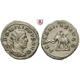 Römische Kaiserzeit, Philippus I., Antoninian, ss-vz