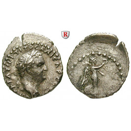 Römische Provinzialprägungen, Kappadokien, Caesarea, Titus, Hemidrachme 79-81, ss+