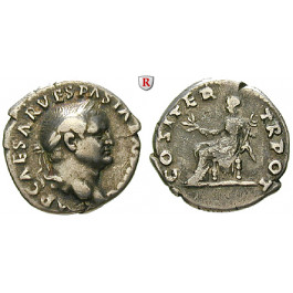 Römische Kaiserzeit, Vespasianus, Denar 69-71, ss+