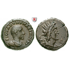 Römische Provinzialprägungen, Ägypten, Alexandria, Maximus, Caesar, Tetradrachme Jahr 4 = 237-238, ss-vz