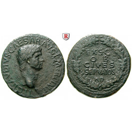 Römische Kaiserzeit, Claudius I., Sesterz 54 v.Chr., ss