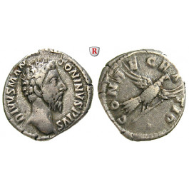 Römische Kaiserzeit, Marcus Aurelius, Denar 180, ss