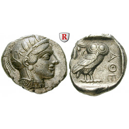 Attika, Athen, Tetradrachme 2. Hälfte 5.Jh. v.Chr., f.vz