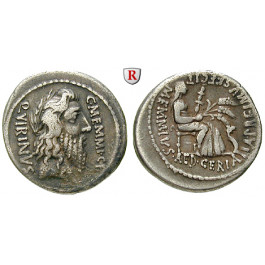Römische Republik, C. Memmius, Denar 56 v.Chr., ss+