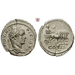 Römische Kaiserzeit, Caracalla, Denar 206, vz-st