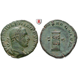 Römische Kaiserzeit, Philippus I., Sesterz 248, ss+
