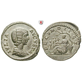 Römische Kaiserzeit, Julia Domna, Frau des Septimius Severus, Denar 196-211, vz