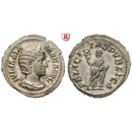 Römische Kaiserzeit, Julia Mamaea, Mutter des Severus Alexander, Denar 228, vz+