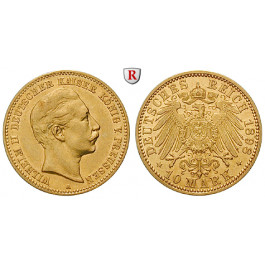 Deutsches Kaiserreich, Preussen, Wilhelm II., 10 Mark 1898, A, ss-vz/vz, J. 251