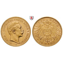 Deutsches Kaiserreich, Preussen, Wilhelm II., 10 Mark 1903, A, ss-vz/vz-st, J. 251