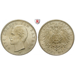 Deutsches Kaiserreich, Bayern, Otto, 2 Mark 1913, D, f.vz/vz-st, J. 45