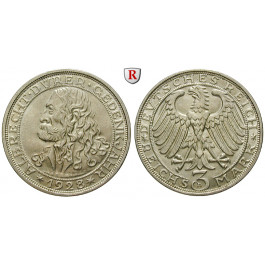 Weimarer Republik, 3 Reichsmark 1928, Dürer, D, f.st, J. 332