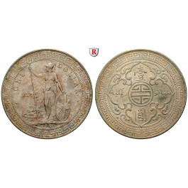 Grossbritannien, Edward VII., Trade Dollar 1908, vz-st