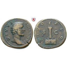 Römische Kaiserzeit, Antoninus Pius, Sesterz 162, ss