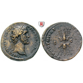 Römische Kaiserzeit, Antoninus Pius, Dupondius 140-144, ss+