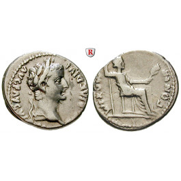 Römische Kaiserzeit, Tiberius, Denar 14-37, ss+/ss